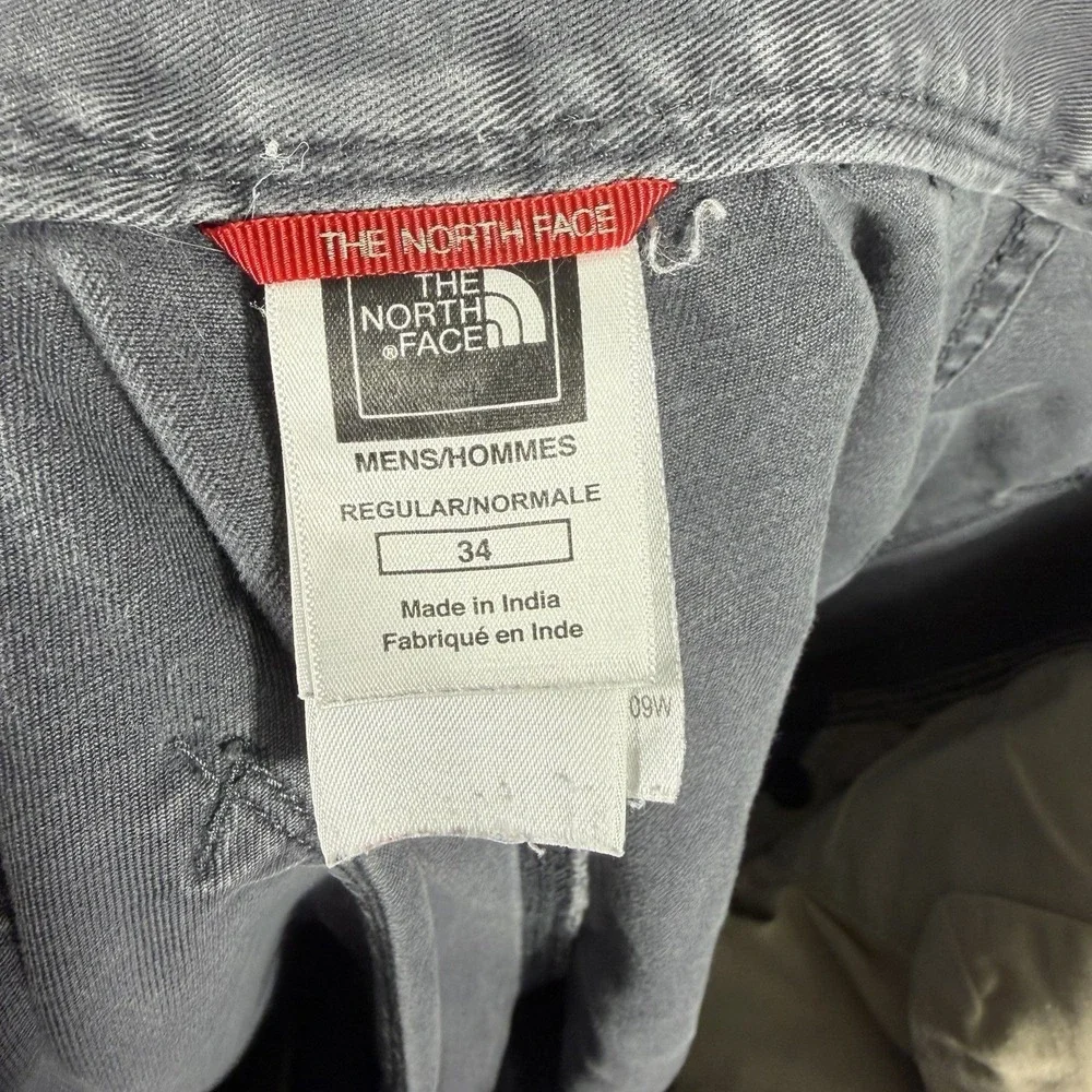 The North Face Canvas Chino Pants Mens 34x27 Gray Straight Leg Cotton Gorpcore